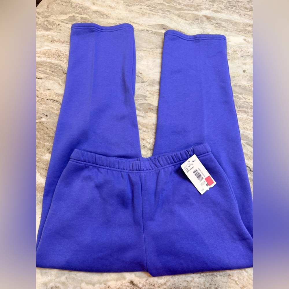 NWT Links Purple Blue Pants Leggings Size Medium High Waisted Activewear Workout